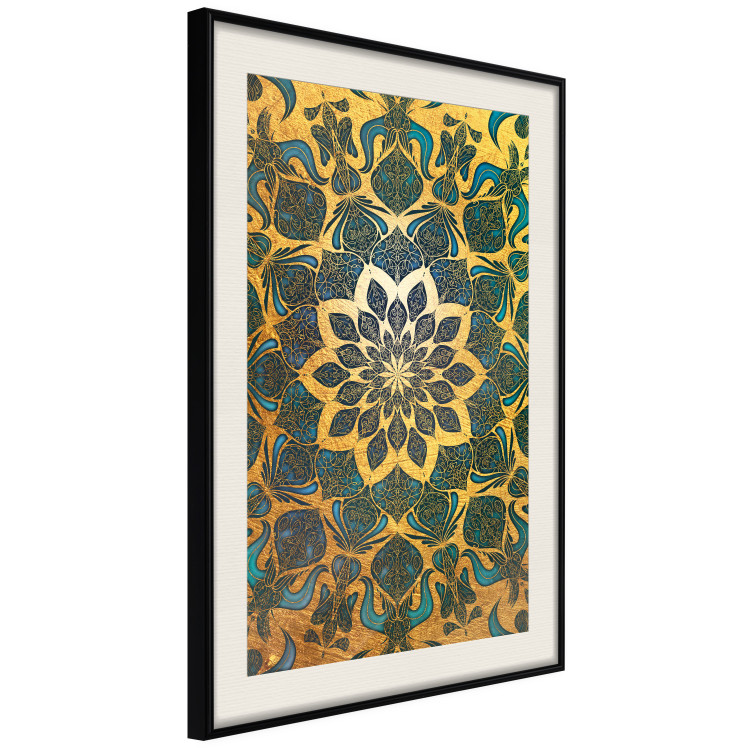 Wall Poster Gold of India - composition with a Zen-style Mandala in golden tones 119025 additionalImage 3