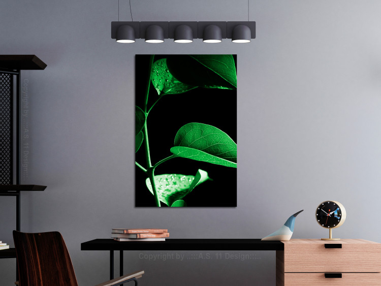 Canvas Plant in Black (1 Part) Vertical 121625 additionalImage 3