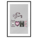 Wall Poster Let's Stay Home - English text "home" on a solid gray background 122825 additionalThumb 15