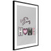 Wall Poster Let's Stay Home - English text "home" on a solid gray background 122825 additionalThumb 11