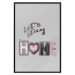 Wall Poster Let's Stay Home - English text "home" on a solid gray background 122825 additionalThumb 18