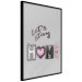 Wall Poster Let's Stay Home - English text "home" on a solid gray background 122825 additionalThumb 10