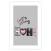 Wall Poster Let's Stay Home - English text "home" on a solid gray background 122825 additionalThumb 19