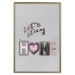 Wall Poster Let's Stay Home - English text "home" on a solid gray background 122825 additionalThumb 16