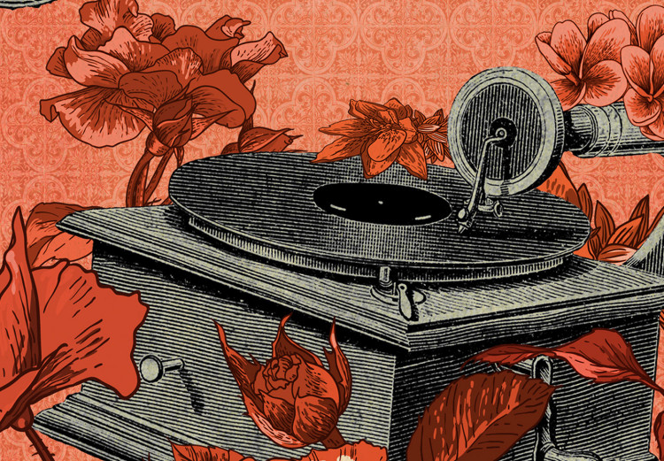Wall Poster Phonograph - French captions and flower-covered music player 123625 additionalImage 8