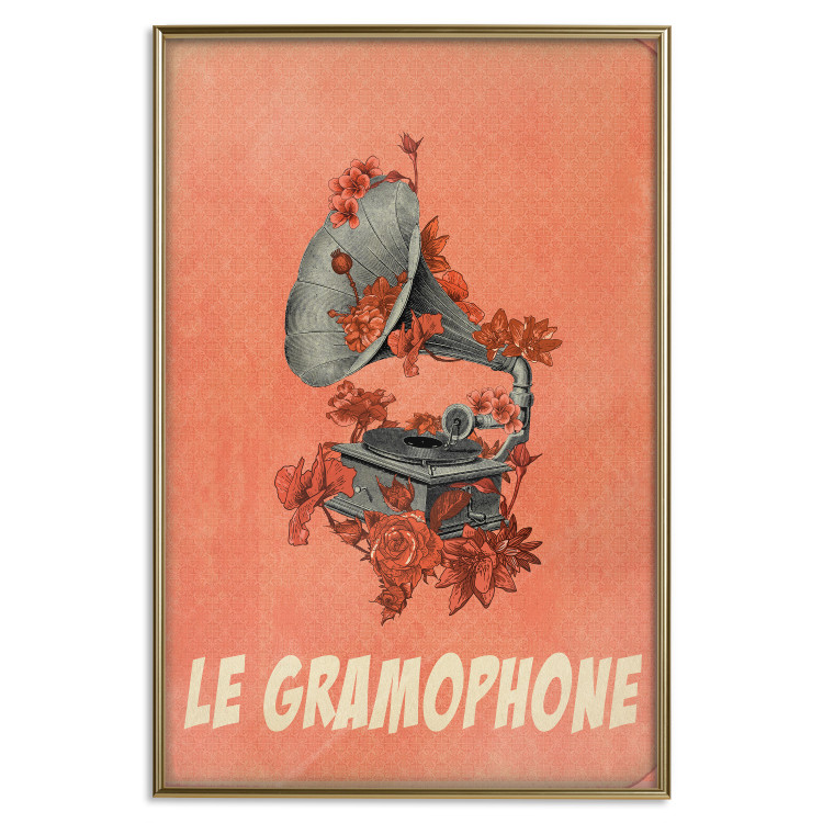 Wall Poster Phonograph - French captions and flower-covered music player 123625 additionalImage 16