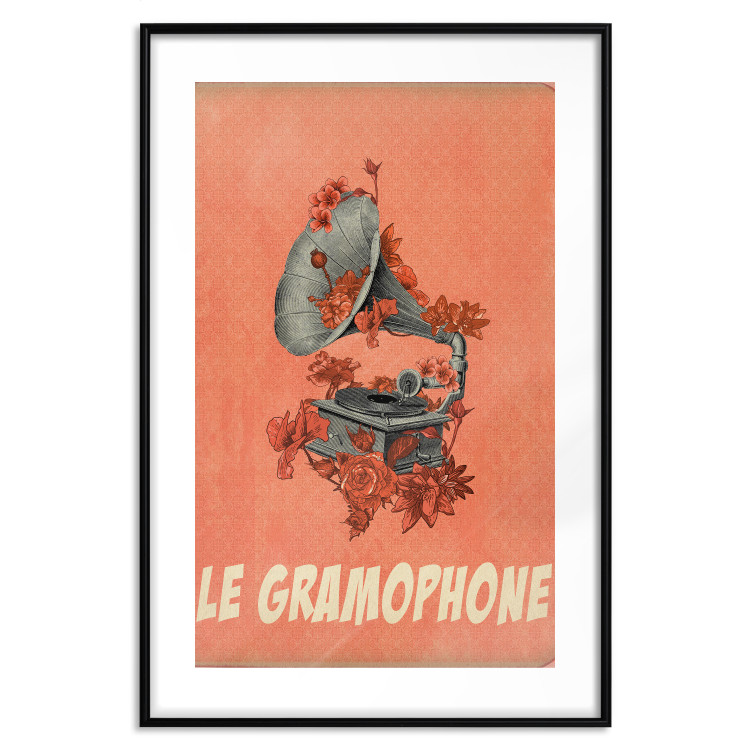 Wall Poster Phonograph - French captions and flower-covered music player 123625 additionalImage 15