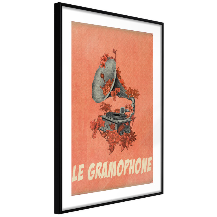 Wall Poster Phonograph - French captions and flower-covered music player 123625 additionalImage 11