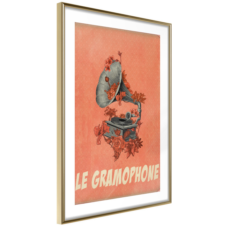 Wall Poster Phonograph - French captions and flower-covered music player 123625 additionalImage 6