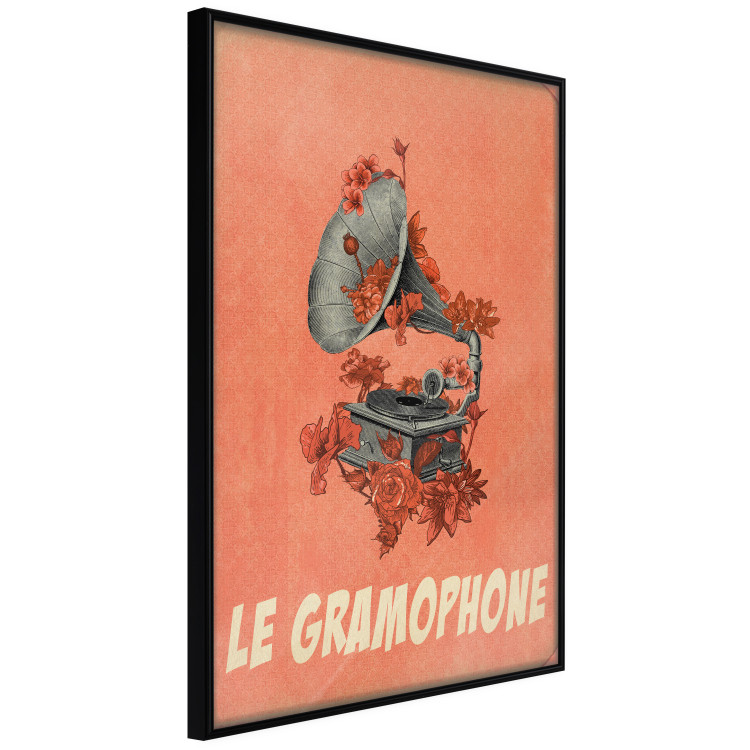 Wall Poster Phonograph - French captions and flower-covered music player 123625 additionalImage 10