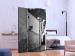 Room Divider Screen Narrow Alley (3-piece) - black and white city architecture landscape 124125 additionalThumb 2