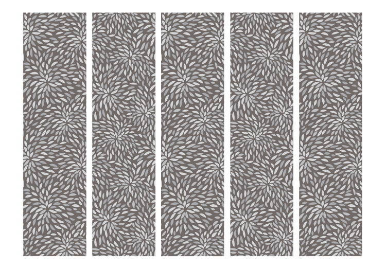 Room Divider Grains II (5-piece) - background in a repeatable pattern in gray tones 124325 additionalImage 3