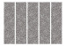 Room Divider Grains II (5-piece) - background in a repeatable pattern in gray tones 124325 additionalThumb 3