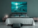 Canvas Sunset in turquoise - sea landscape with a sandy beach 125025 additionalThumb 3
