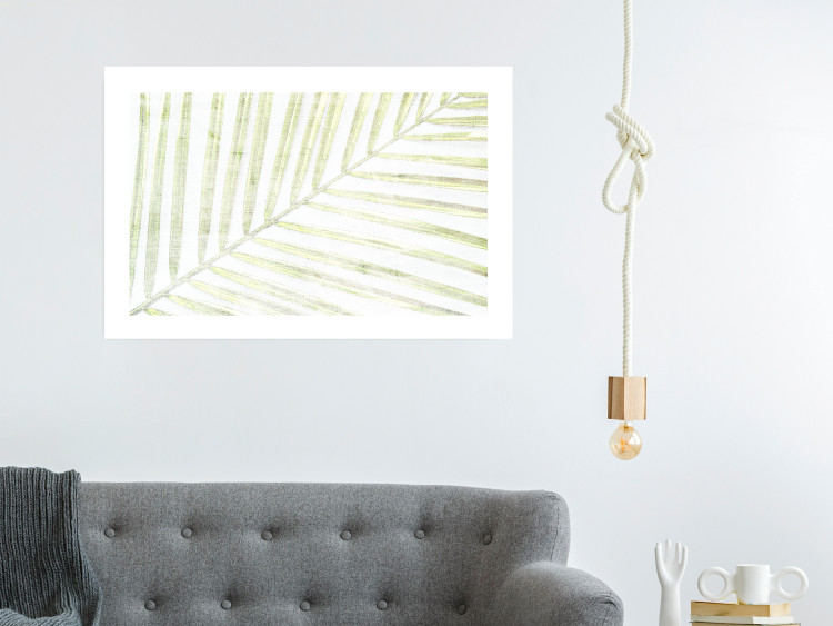 Wall Poster Palm Leaf - light green leafy composition of a tropical plant 126825 additionalImage 3