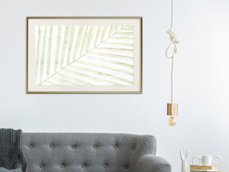 Wall Poster Palm Leaf - light green leafy composition of a tropical plant 126825 additionalImage 22