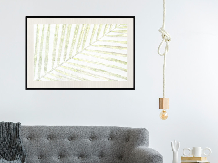 Wall Poster Palm Leaf - light green leafy composition of a tropical plant 126825 additionalImage 24