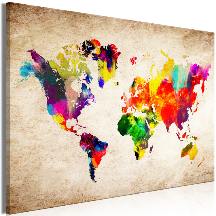 Large canvas print World Map: Abstract Fantasy [Large Format] 128625 additionalImage 2