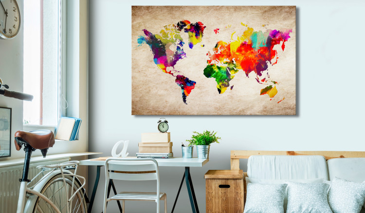 Large canvas print World Map: Abstract Fantasy [Large Format] 128625 additionalImage 5