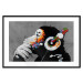 Wall Poster Hot Rhythms - graffiti composition with animal listening to music 128925 additionalThumb 15