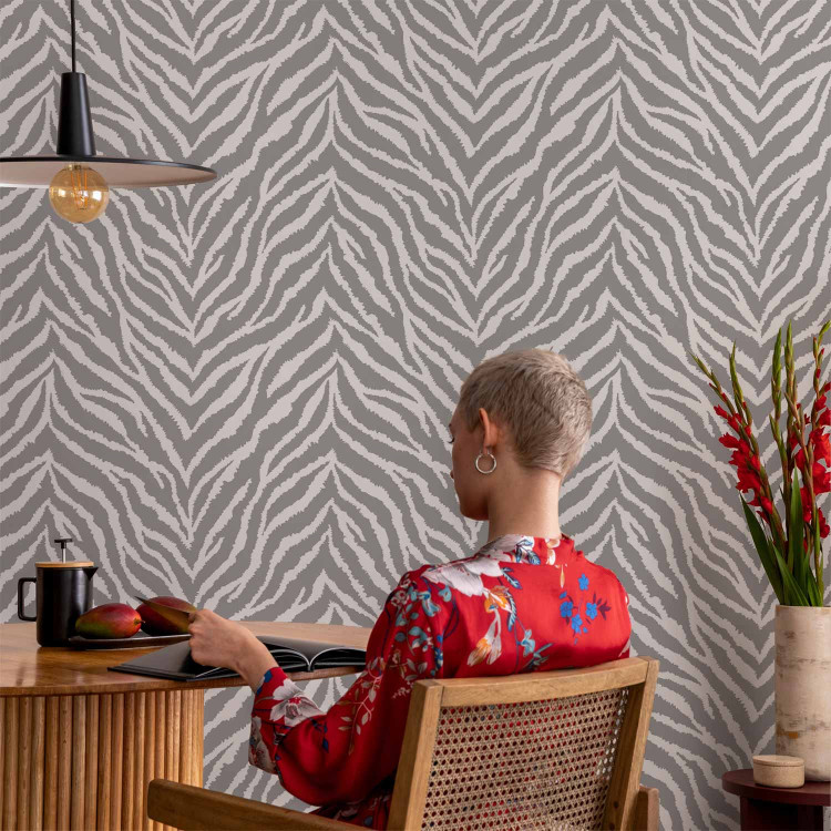 Modern Wallpaper Zebra Pattern 129025 additionalImage 5