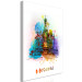 Canvas Print Colorful Moscow (1-part) vertical - abstract architecture 129325 additionalThumb 2