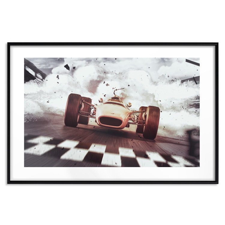 Poster Target - sports composition with racing car and billows of smoke 129425 additionalImage 15