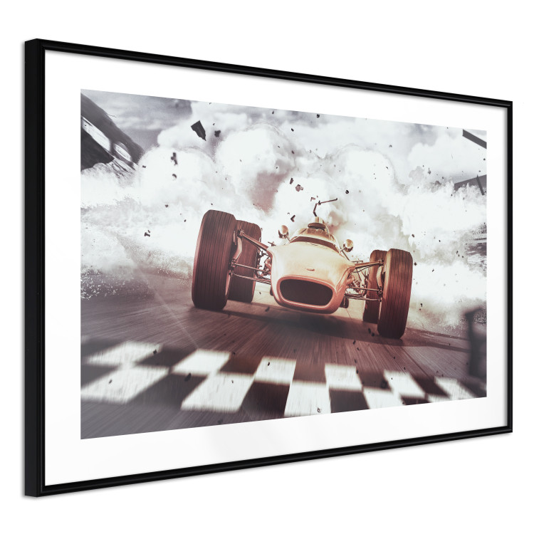 Poster Target - sports composition with racing car and billows of smoke 129425 additionalImage 8