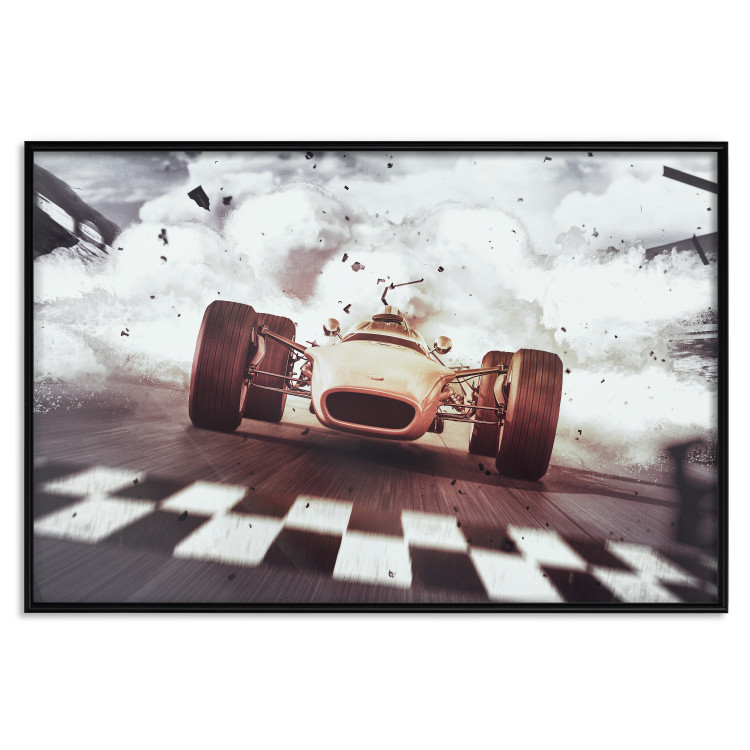 Poster Target - sports composition with racing car and billows of smoke 129425 additionalImage 16
