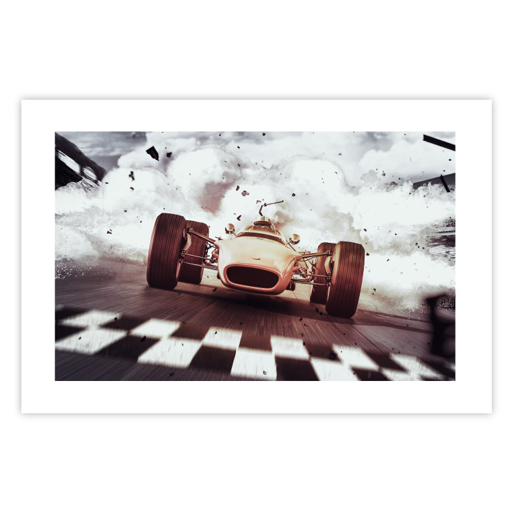 Poster Target - sports composition with racing car and billows of smoke 129425 additionalImage 19