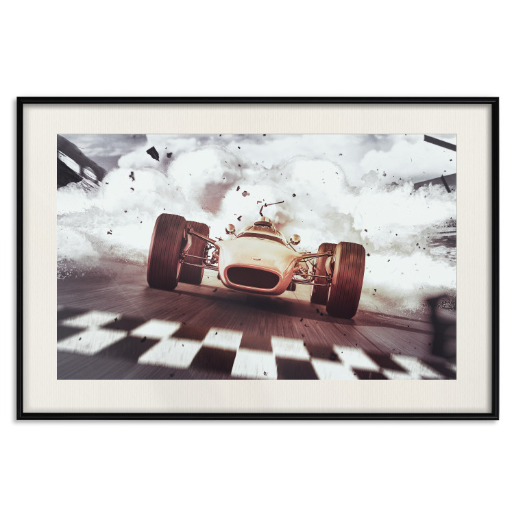 Poster Target - sports composition with racing car and billows of smoke 129425 additionalImage 19