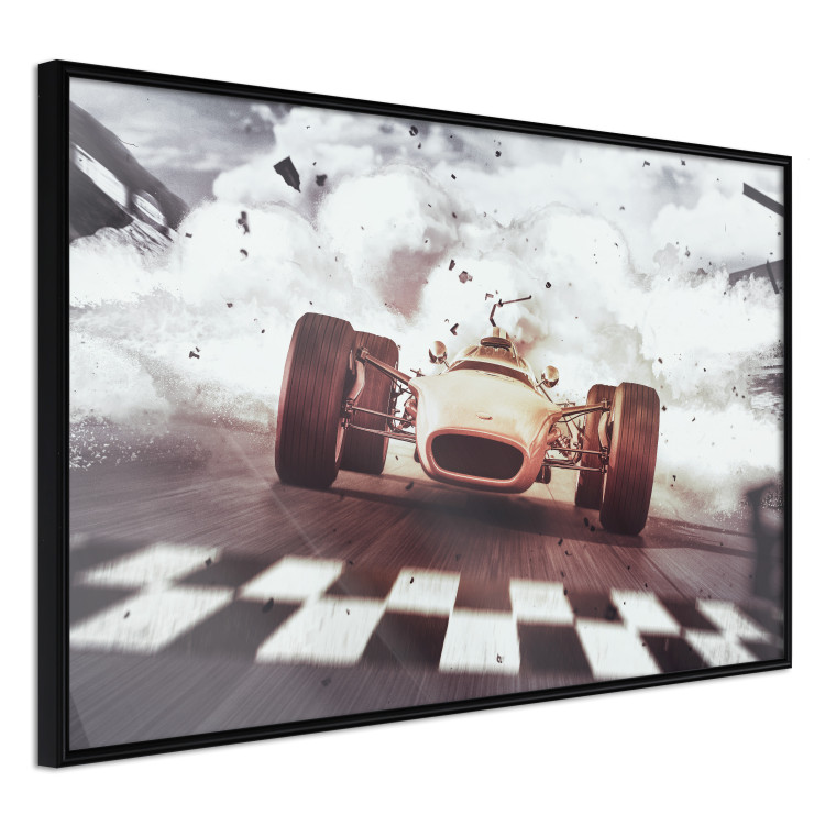 Poster Target - sports composition with racing car and billows of smoke 129425 additionalImage 13