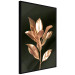 Wall Poster Extraordinary Twig - plant composition of golden leaves on a black background 130525 additionalThumb 13