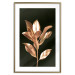 Wall Poster Extraordinary Twig - plant composition of golden leaves on a black background 130525 additionalThumb 16