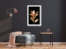 Wall Poster Extraordinary Twig - plant composition of golden leaves on a black background 130525 additionalThumb 5