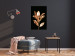 Wall Poster Extraordinary Twig - plant composition of golden leaves on a black background 130525 additionalThumb 4
