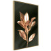 Wall Poster Extraordinary Twig - plant composition of golden leaves on a black background 130525 additionalThumb 14