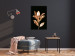 Wall Poster Extraordinary Twig - plant composition of golden leaves on a black background 130525 additionalThumb 6
