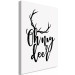 Canvas Art Print My deer - winter line art graphic with an English inscription 130725 additionalThumb 2