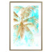 Wall Poster Golden Caribbean - blue tropical landscape with golden palm trees 131825 additionalThumb 18