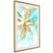 Wall Poster Golden Caribbean - blue tropical landscape with golden palm trees 131825 additionalThumb 3
