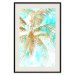 Wall Poster Golden Caribbean - blue tropical landscape with golden palm trees 131825 additionalThumb 20
