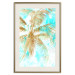 Wall Poster Golden Caribbean - blue tropical landscape with golden palm trees 131825 additionalThumb 19