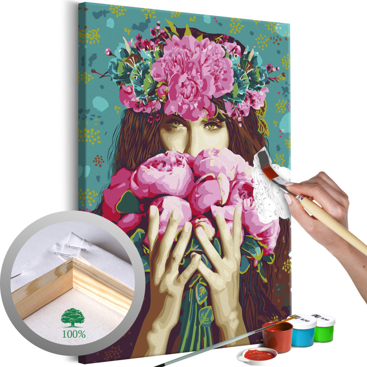 Paint by Number Kit Green-Eyed Woman 132125