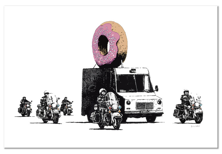 Canvas Donut Police (1 Part) Wide 132425