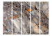 Room Divider Screen Mountain Bastion II (5-piece) - dark composition with a rock texture 132525 additionalThumb 3
