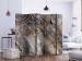 Room Divider Screen Mountain Bastion II (5-piece) - dark composition with a rock texture 132525 additionalThumb 2