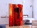 Folding Screen Crimson Prison (5-piece) - simple abstraction in red background 133525 additionalThumb 2