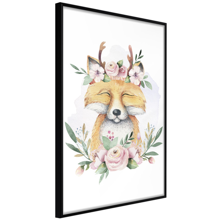 Wall Poster Cleofas the Fox - natural composition of plants and animals on a white background 135725 additionalImage 19