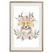 Wall Poster Cleofas the Fox - natural composition of plants and animals on a white background 135725 additionalThumb 2